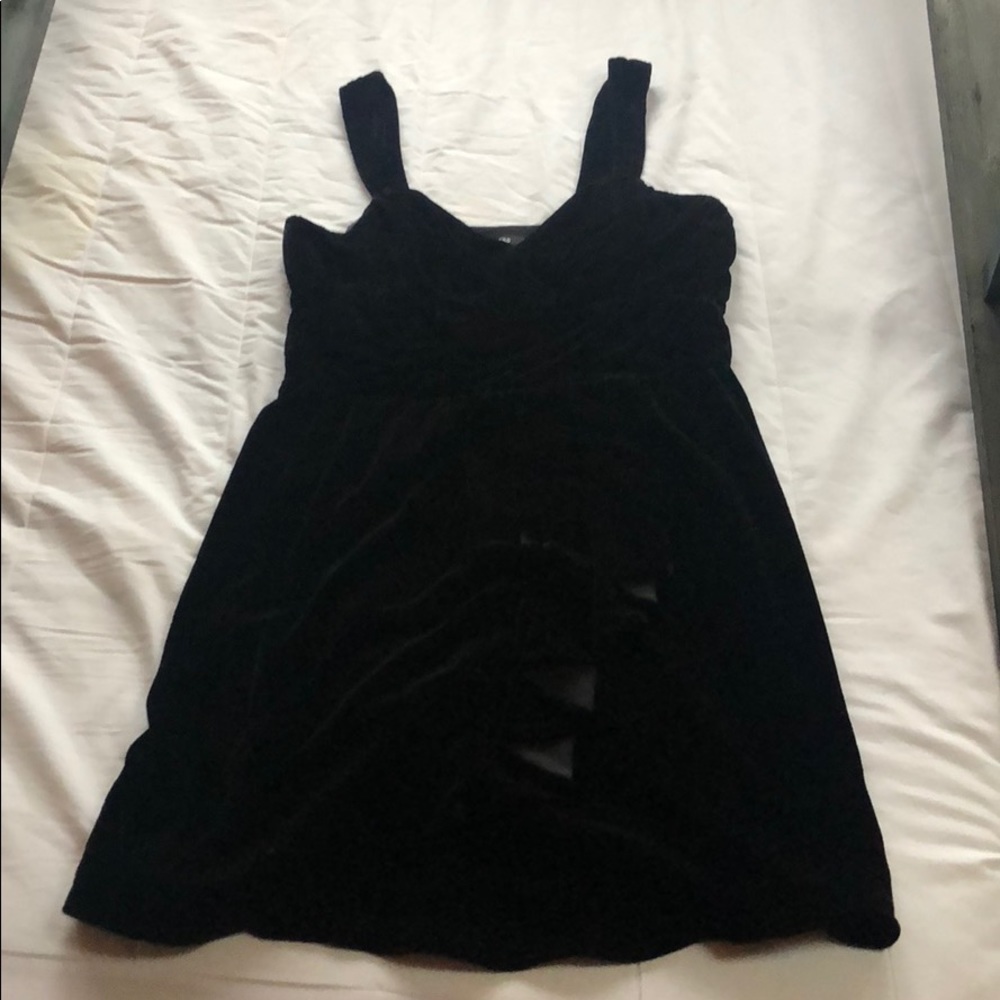 Express Black Velour Dress